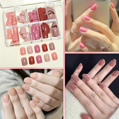 120pcs Assorted Colors Glossy Artificial Nails