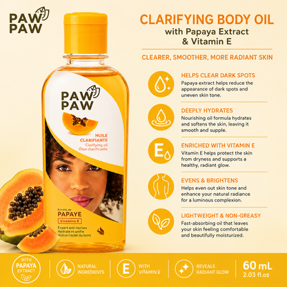 Paw Paw – Clarifying Body Oil with Papaya Extract & Vitamin E, 60 mL Paw Paw