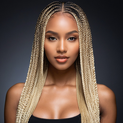 Blonde Beauty: Pre-Stretched Synthetic Braiding Hair Extension, #613