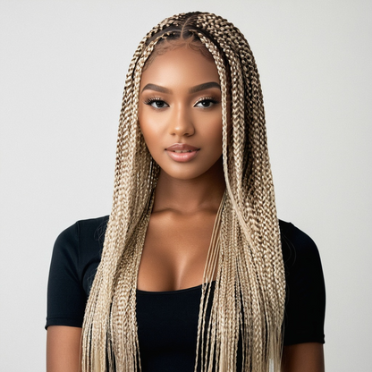 Blonde Beauty: Pre-Stretched Synthetic Braiding Hair Extension, #613