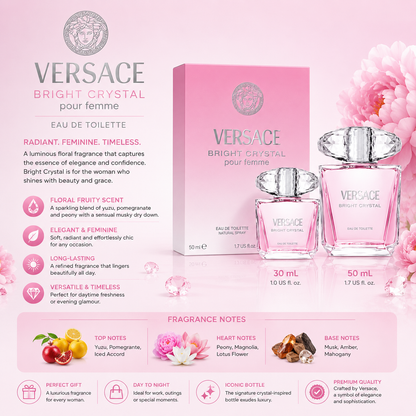 Versace – Bright Crystal Eau de Toilette pour Femme