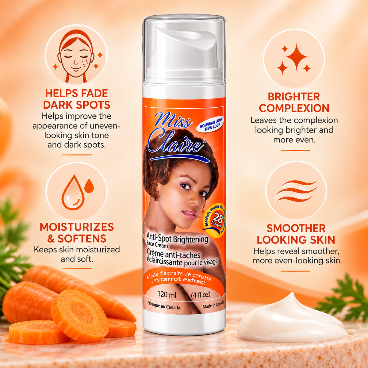 Miss Claire – Anti-Spot Brightening Face Cream Intense 28 Days Formula, 120 mL Miss Claire