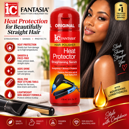 Fantasia IC – Hair Polisher Heat Protector Straightening Serum, 6 fl oz Fantasia IC