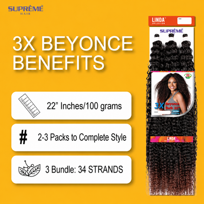 SUPRÊME Hair – 3X Beyonce Bulk 22" SUPRÊME HAIR