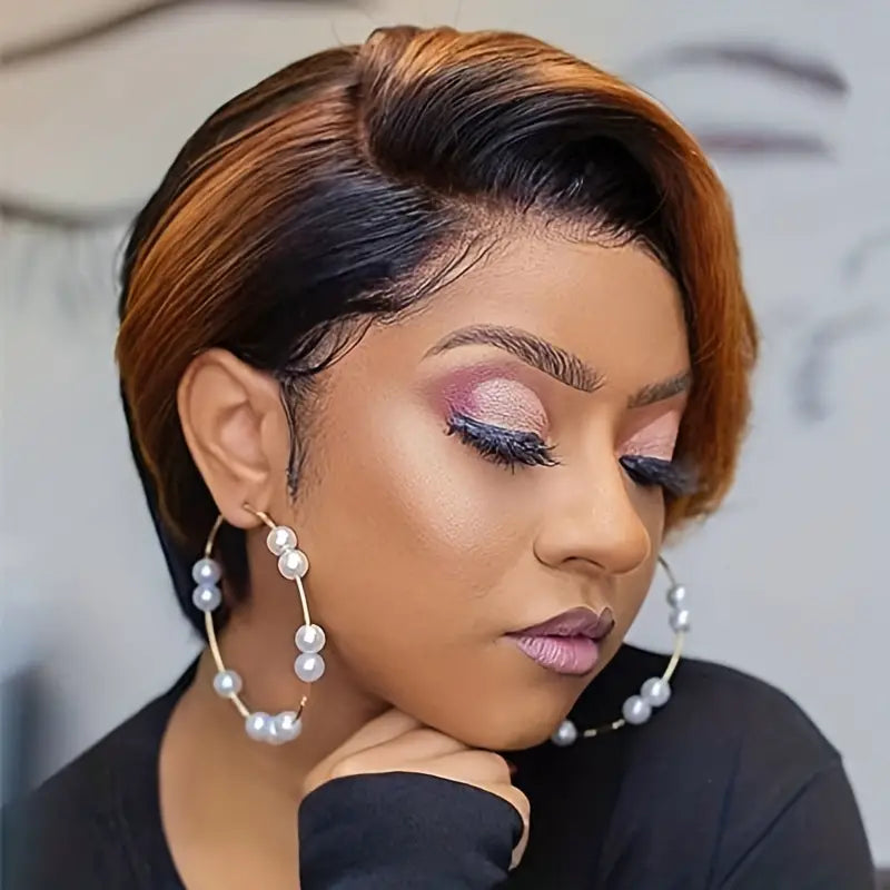 Chic Short Curly Pixie Synthetic Wig – 6