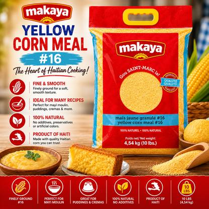 Makaya – Yellow Corn Meal #16, 10 lbs