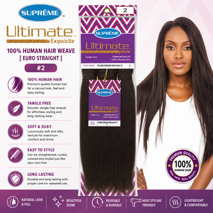 SUPRÊME Hair – Ultimate Exquisite 100% Human Hair Weave [Euro Straight]