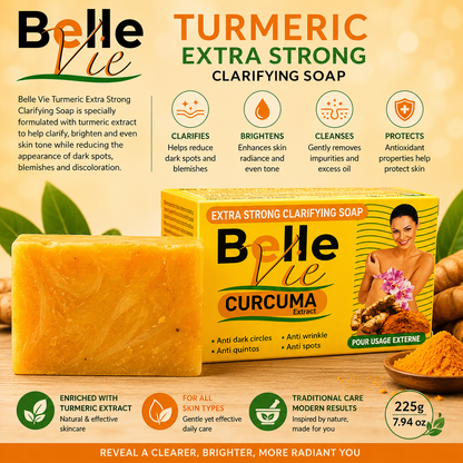 Belle Vie – Turmeric Extra Strong Clarifying Soap, 225g