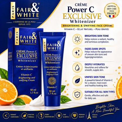 Fair & White Paris – Exclusive Vitamin C Brightening & Unifying Face Cream, 50ml Fair & White Paris