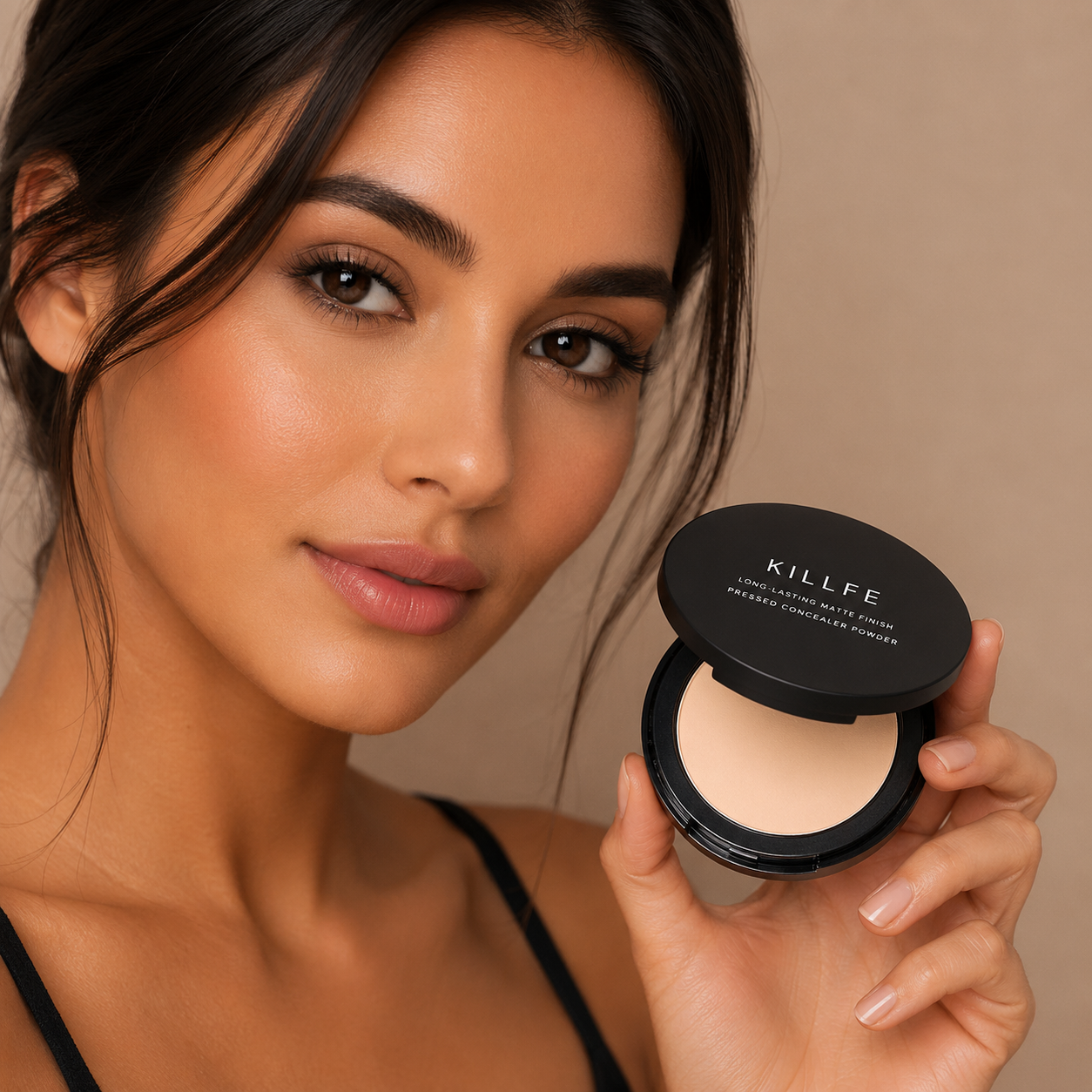 Killfe – Poudre Compacte Correctrice au Fini Mat Longue Tenue