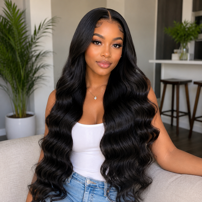 12A Grade Unprocessed Human Hair Extension – Body Wave Weave Bundle, 30" (Single Piece) Clessenza Beauty Store