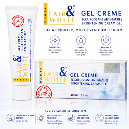 Fair and White – Original Gel-Crème Éclaircissant Anti-Taches, 30 ml