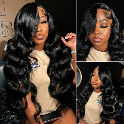 13×4 Lace Front Human Hair Wig – Body Wave 26″ Natural Black Clessenza Beauty Store