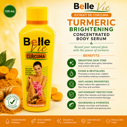 Belle Vie – Turmeric Brightening Concentrated Body Serum, 125 mL