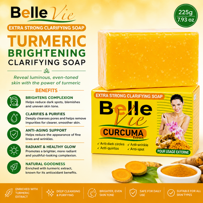 Belle Vie – Turmeric Extra Strength Brightening Clarifying Soap, 225g