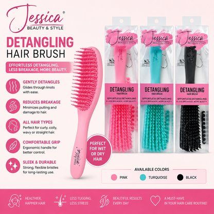 Jessica Beauty & Style – Brosse Démêlante pour Cheveux