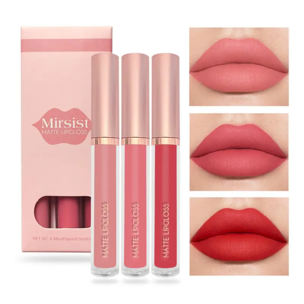 Mirsist - 3PCS MATTE LIPGLOSS