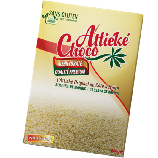 ATTIEKE CHOCO DÉSHYDRATÉ - Cassava Semolina, 500g