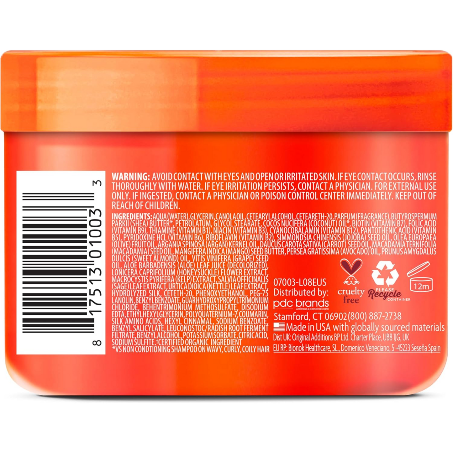 Cantu - Crema rizadora de coco, 12 oz